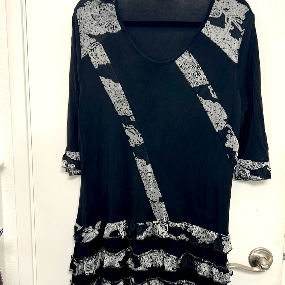 Dress with ruffles